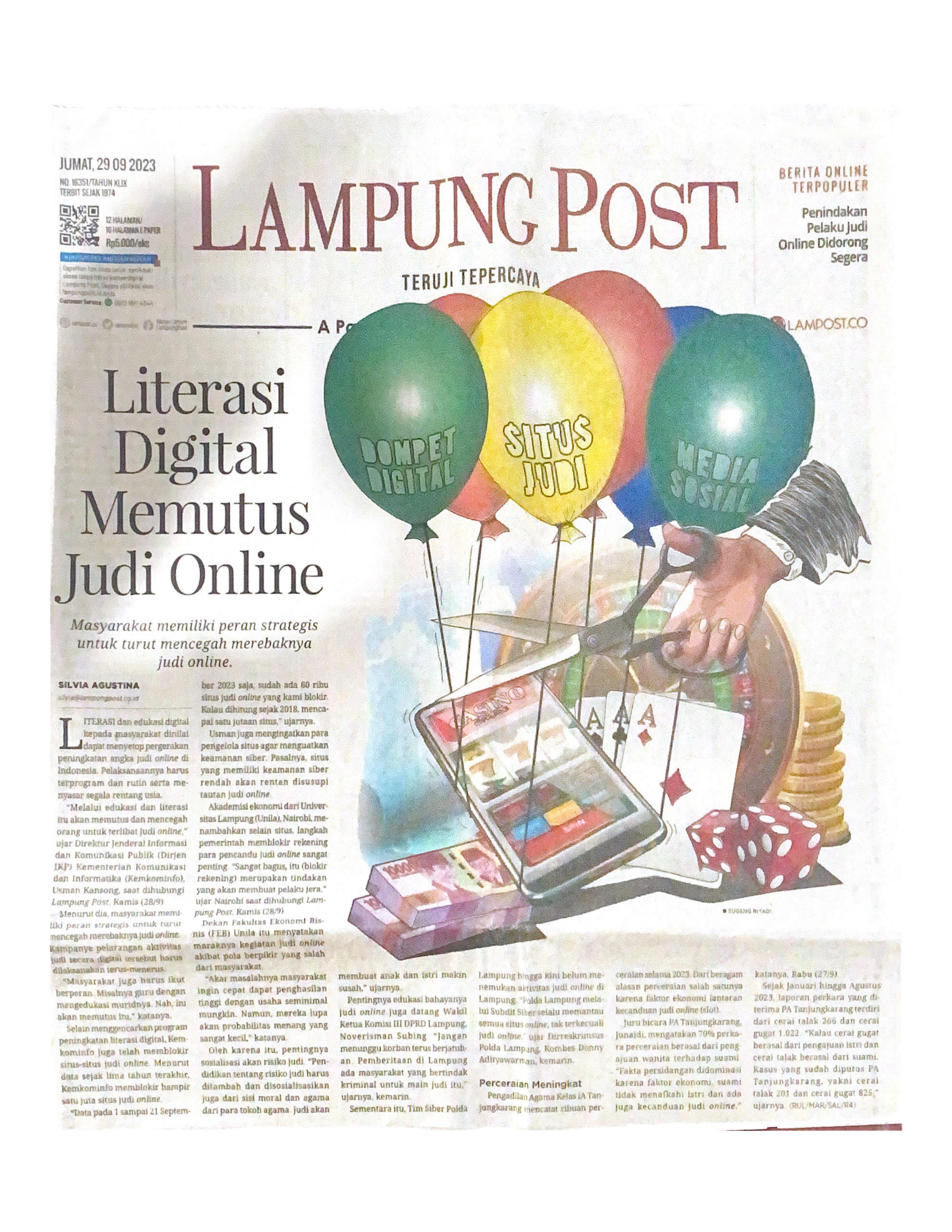 Literasi Digital Memutus Judi Online